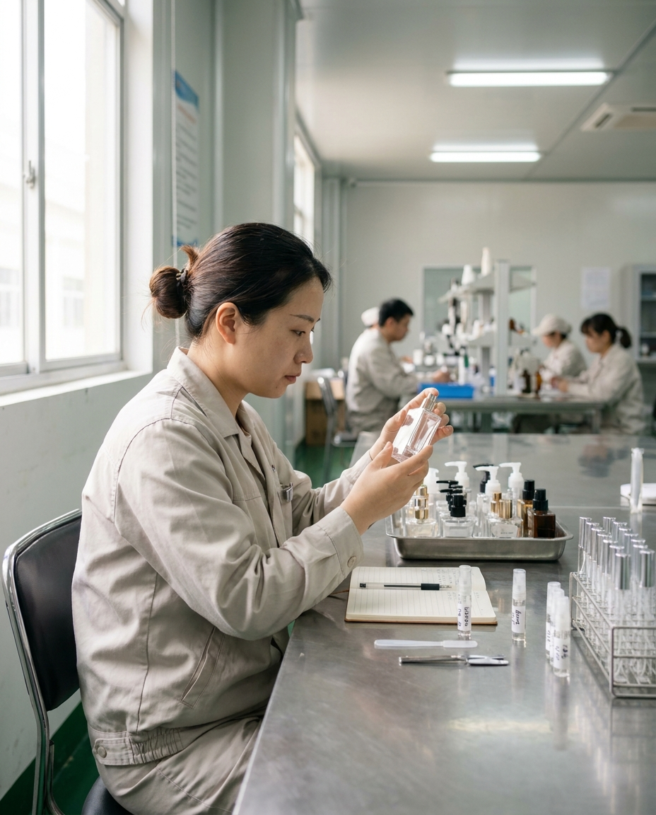 GC-MS fragrance analysis and laboratory quality control