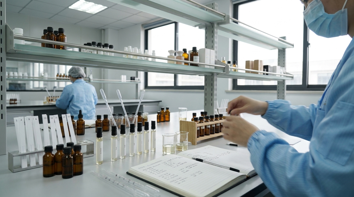 Fragrance analysis laboratory for scent matching