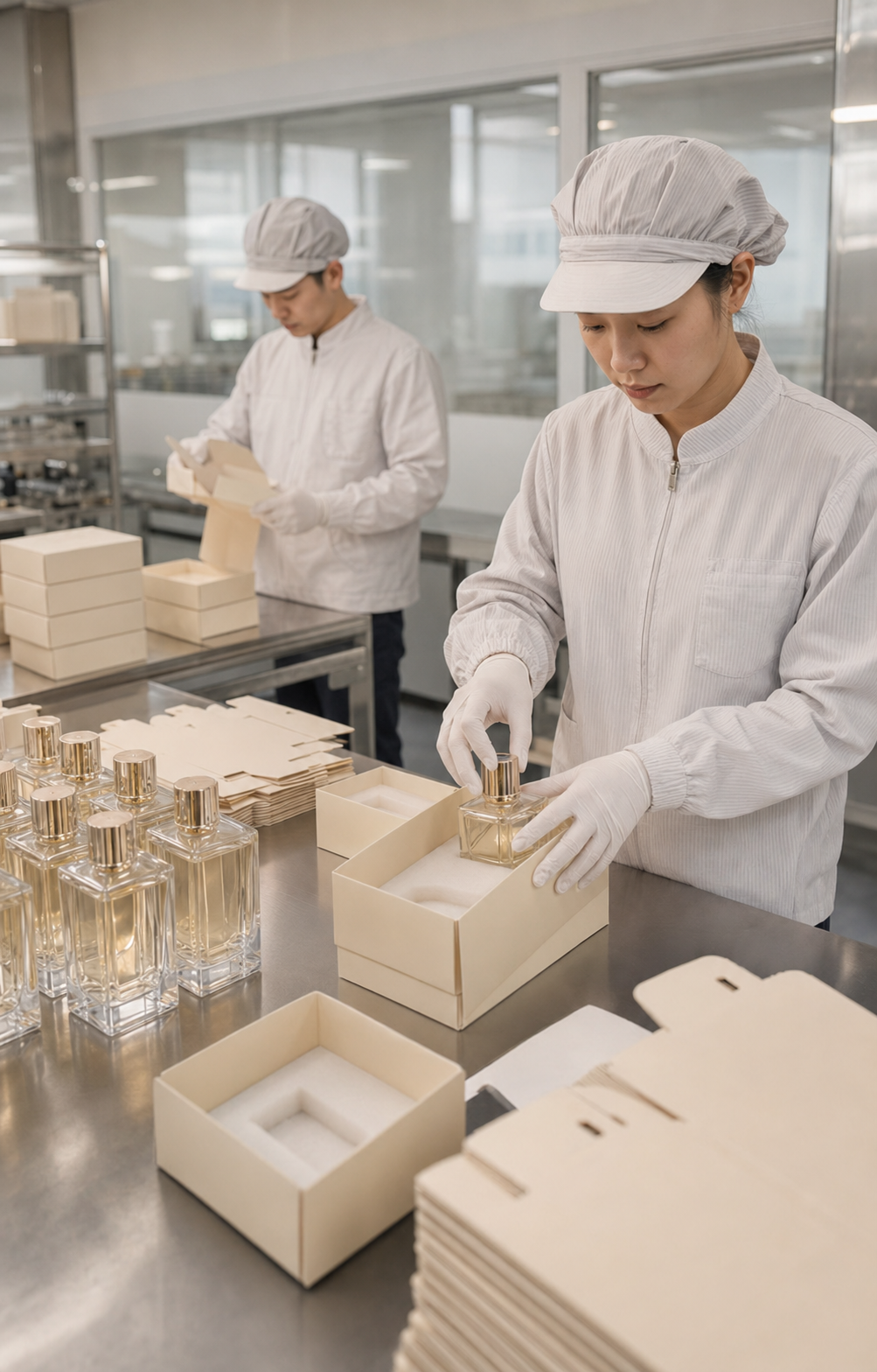 Perfume packaging and retail box packing