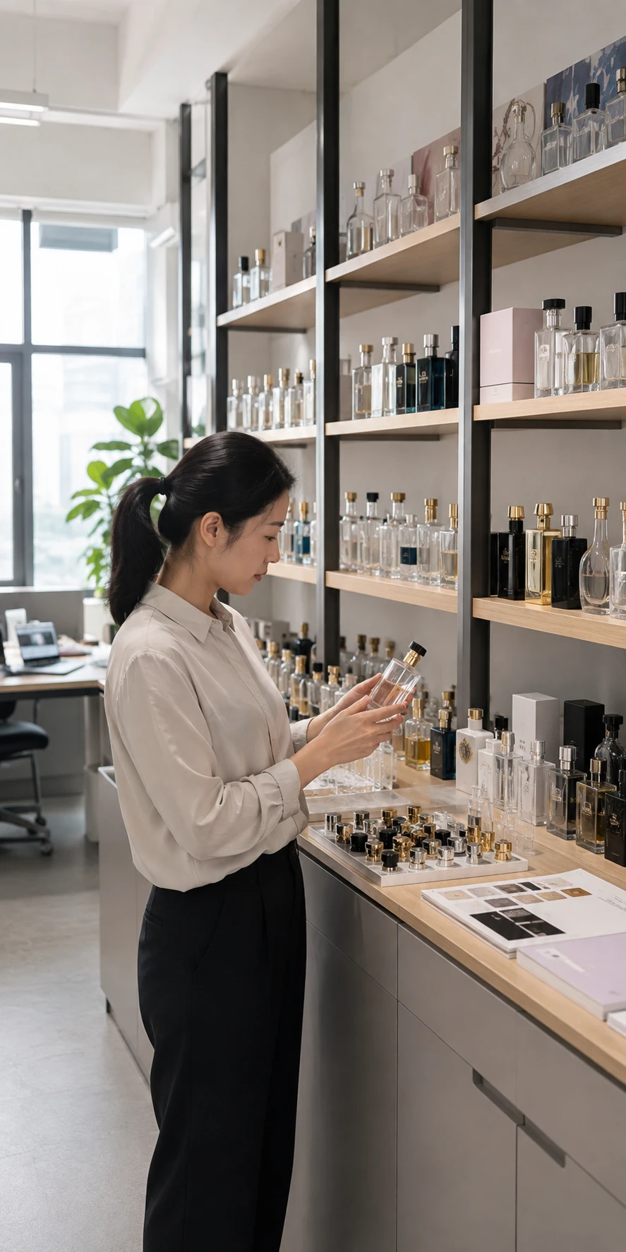 Fragrance sampling before white label perfume launch